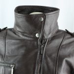 Ladies Brown Leather 3/4 Coat - Image 6