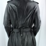 Ladies Brown Leather 3/4 Coat - Image 3