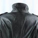 Ladies Brown Leather 3/4 Coat - Image 4