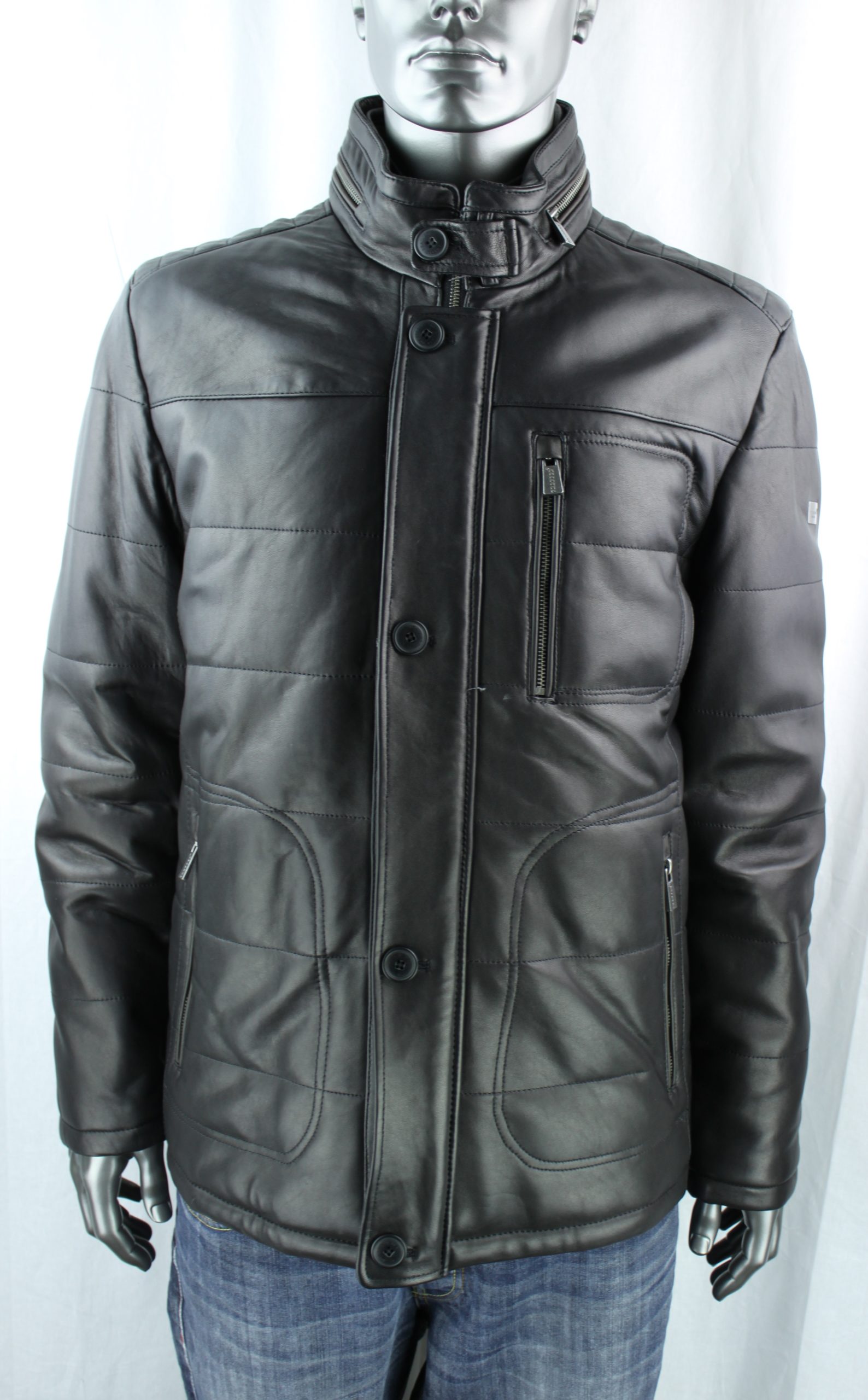 Trapper leather coat clearance