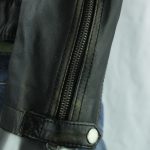Men's Vintage Leather Biker Jacket - Image 3