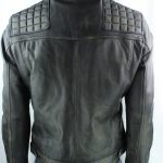Men's Vintage Leather Biker Jacket - Image 5