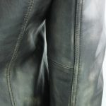 Men's Vintage Leather Biker Jacket - Image 6