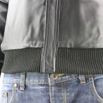 Men's Black Leather Bomber Jacket - Image 7