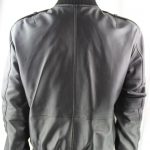 Men's Black Leather Bomber Jacket - Image 11
