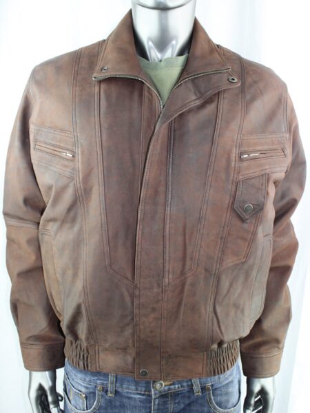 Men's Brown Nubuck Leather Jacket