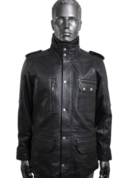 Men's Black Leather Jacket
