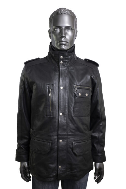 Men's Black Leather Jacket