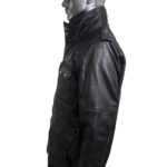 Men's Black Leather Jacket - Image 7