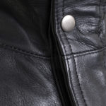 Men's Black Leather Jacket - Image 3