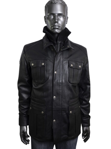 Men's Black Leather Jacket